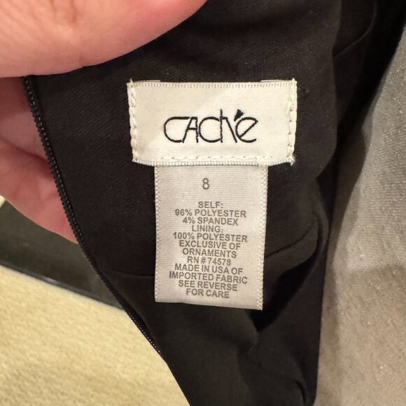 🌺 Cache Multicolor Paisley Halter Dress with Gold Hardware – Size 8 - Picture 10 of 11